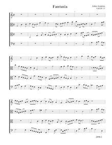 Partition Fantasia VdGS No.15 - partition complète (Tr T T B), fantaisies pour 4 violes de gambe et orgue