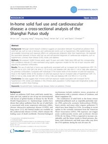 In-home solid fuel use and cardiovascular disease: a cross-sectional analysis of the Shanghai Putuo study