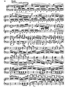 Partition I, Rondo, Piano Sonata No.2, A♭ major, Weber, Carl Maria von