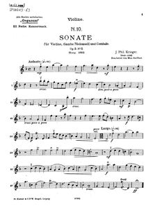 Partition de violon, 12 sonates pour violon, viole de gambe et Continuo