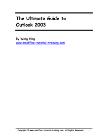 The Ultimate Guide to Outlook 2003