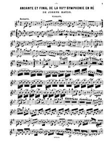 Partition de violon, Symphony No. 104, London/Salomon