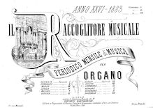 Partition February 1883 issue: partition complète, Contributions to pour Raccoglitore Musical, February 1883