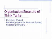 Capacity-Building for Think Tanks