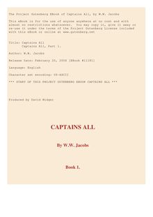 Captains All - Captains All, Part 1.