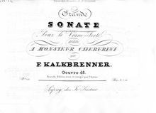 Partition complète, Piano Sonata, Op.48, Grande Sonata for the Piano-Forte