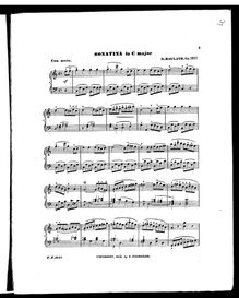 Partition No.1 en C Major, Piano sonatines, Maylath, Henry