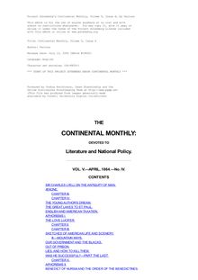The Continental Monthly, Vol. 5, No. 4, April, 1864