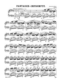 Partition complète (1200dpi), Fantaisie-impromptu, C♯ minor par Frédéric Chopin