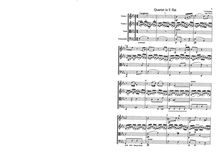 Partition complète, corde quatuor, Op.5 No.6, E♭ major, Richter, Franz Xaver