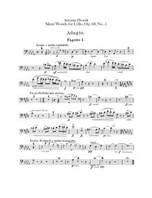 Partition basson 1, 2, From pour Bohemian Forest, Ze Šumavy, Dvořák, Antonín
