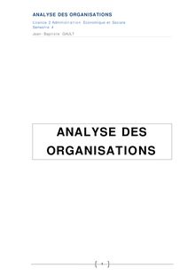 Analyse des organisations