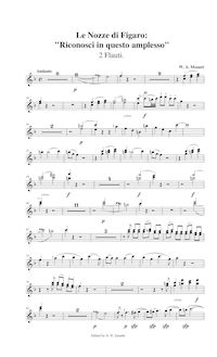Partition flûte 1/2, Le nozze di Figaro, The Marriage of Figaro