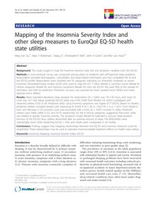 Mapping of the Insomnia Severity Index and other sleep measures to EuroQol EQ-5D health state utilities