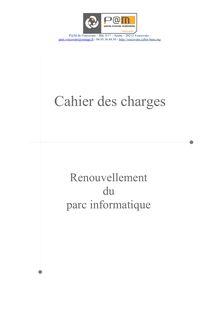 Cahier des charges TIC