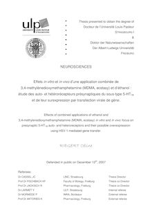 Thesis presented to obtain the degree of Docteur de l Université Louis Pasteur