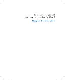 Rapport d activité 2014 du Contrôleur général des lieux de privation de liberté