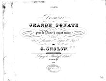 Partition complète, Grand Sonata No.2, Op.22, F minor, Onslow, Georges