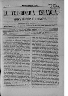 La veterinaria española, n. 127 (1861)