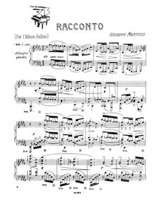 Partition complète, Racconto (per l Album di Bellini), Op.37, E♭ minor