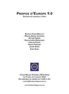 Catalogue de l exposition - PROPOS D EUROPE 9.0