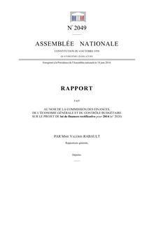 Plan d économie - rapport de la rapporteure générale du Budget