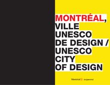 Download this publication - MONTRÉAL, VILLE UNESCO DE DESIGN ...