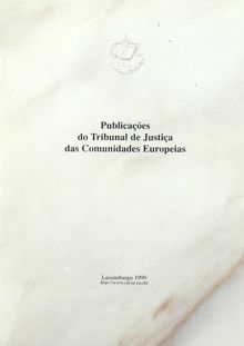 Publicações do Tribunal de Justiça das Comunidades Europeias