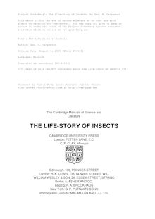 The Life-Story of Insects