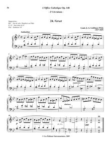 Partition , Verset (G minor), L’Office Catholique, Op.148, Lefébure-Wély, Louis James Alfred