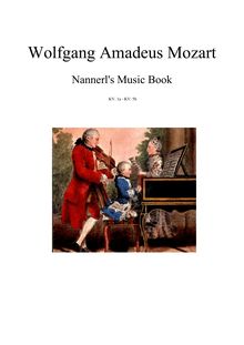 Partition complète, Nannerl s Music Book, Mozart, Wolfgang Amadeus