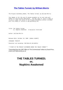 The Tables Turned - or, Nupkins Awakened.  A Socialist Interlude