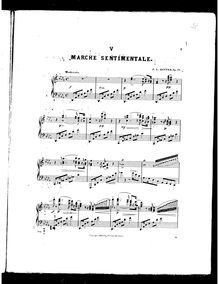 Partition , Marche sentimentale,  en A minor, Op.16, A minor, Ritter, Frédéric Louis