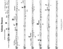 Partition trompette 1, Salome Dances, C major, Robertson, Ernest John