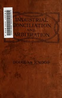 Industrial conciliation and arbitration