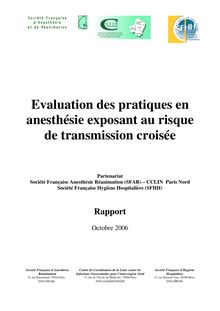 Evaluation des pratiques en anesthésie exposant au risque de ...