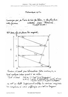 Annexe “La copie de Geoffroy” élève ayant suivi l option Sciences en 2nde et en 1èreS au lycée Jean Monnet de