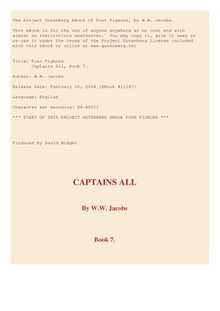 Four Pigeons - Captains All, Book 7.