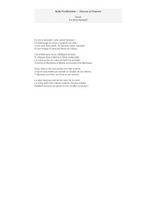 Sonnet (Stances et Poèmes, IV)