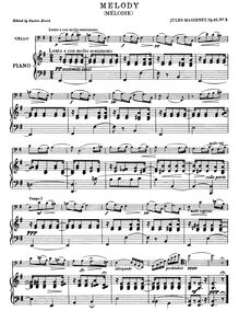 Partition de piano et partition de violoncelle, Dix pièces de genre