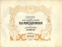 Partition couverture couleur, violon Concerto [No.2], E Minor, Mendelssohn, Felix