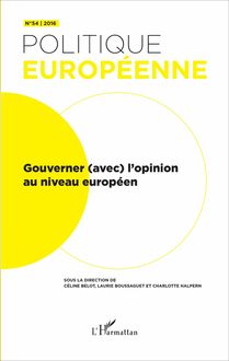 Gouverner (avec) l opinion au niveau européen