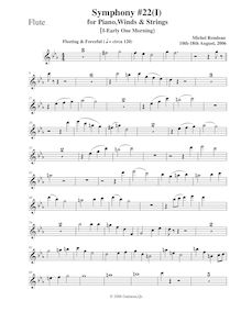 Partition flûte, Symphony No.22, C minor, Rondeau, Michel