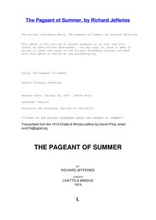 Pageant of Summer