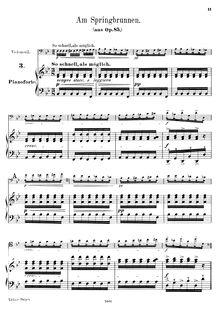 Partition violoncelle et partition de piano, 12 Klavierstücke für kleine und große Kinder, Op.85