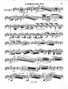 Partition No.2, 3 Caprices de concert, Trois Caprices de Concert