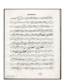 Partition violoncelle, corde quatuor en C major, C major, Reichel, Adolf
