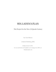 Bin Laden's Plan