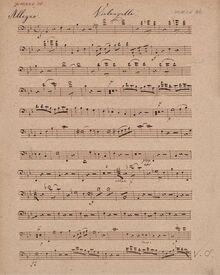 Partition violoncelle, “Sonatensatz” en B♭, Sonata movement in B♭ for Piano Trio
