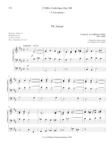 Partition 79b. Verset (D major) - avec pédale, L’Office Catholique, Op.148